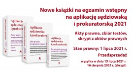 Nowe książki na aplikację sędziowską i prokuratorską 2021