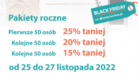Akcja rabatowa z okazji Black Friday na roczny dostęp do testów w naszym serwisie