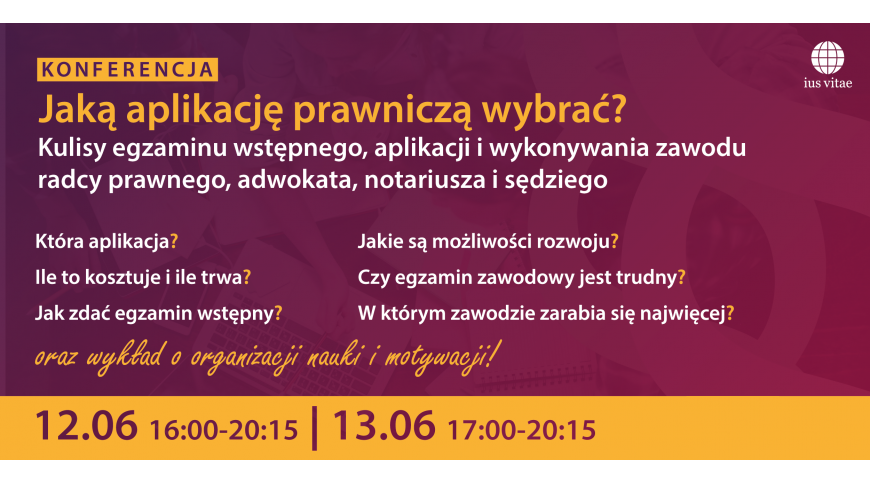 Nadchodzi konferencja online „Jaką aplikację prawniczą wybrać?”
